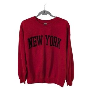 Gildan Red New York Men's Sweatshirt
